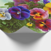 Papier Cadeau Pansies colorées -AI ART (Coin)