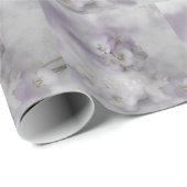Papier Cadeau Pansies souples (Coin rond)