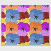 Papier Cadeau Pansy Collage (Plat)