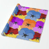 Papier Cadeau Pansy Collage (Déroulé)