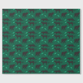Papier Cadeau Panthères noires (Plat)