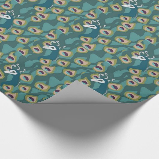 Papier Cadeau Paon (Coin)