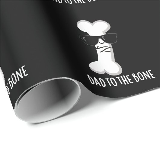 Papier Cadeau Papa À L'Os Drôle Anatomie Jeu Biseau BG (Coin rond)