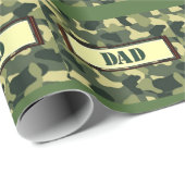 Papier Cadeau Papa - Camo (Coin rond)
