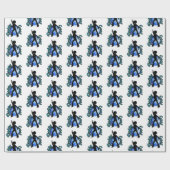 Papier Cadeau Papa Cool Disco Dance Père Day Enveloppement Papie (Plat)