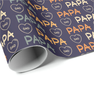 Papier Cadeau Papa Cool Papa art de mots