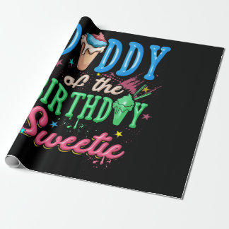Papier Cadeau Papa De L'Anniversaire Sweetie Glace Cream Sorbet