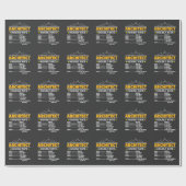 Papier Cadeau Papa drôle de taux horaire de bricoleur (Plat)