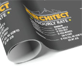 Papier Cadeau Papa drôle de taux horaire de bricoleur (Coin rond)