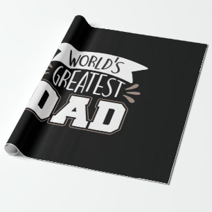 Papier Cadeau Papa Gift le plus grand papa du monde
