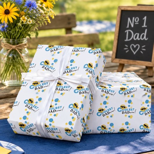Papier Cadeau Papa le plus cool