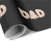 Papier Cadeau Papa Noël Arbre gâteau Mutation famille vacances (Coin rond)