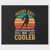 Papier Cadeau Papa Rugby (Plat)