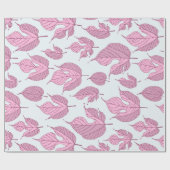 Papier Cadeau Pape d'enrobage Motif Feuille Mulberry contemporai (Plat)