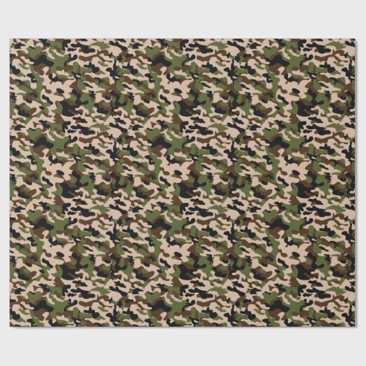 Papier Cadeau papel de presente Camuflado (Plat)