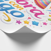 Papier Cadeau Papel de Regalo con Diseño “Celebra Conmigo” | Env (Coin)