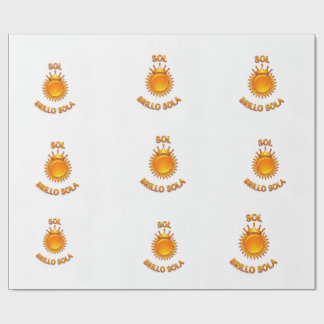 Papier Cadeau Papel de Regalo con Logo Sol Brillo Sola | Envolto