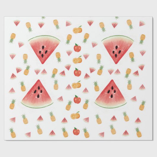 Papier Cadeau "Papel de Regalo 'Dulce Verano' – sandia (Plat)