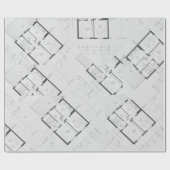 Papier Cadeau Papel de Regalo Plano de Arquitecto (Plat)