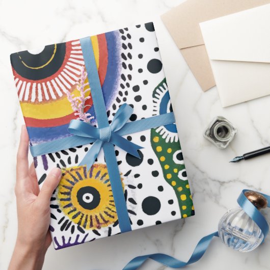 Papier Cadeau Papel de Regalo Psicodélico Efecto Caleidoscopio (Cadeaux)