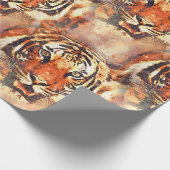 Papier Cadeau papel de regalo tigre a la acuarela (Coin)