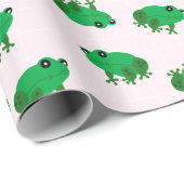 Papier Cadeau Paper de Cute Frogs (Coin rond)
