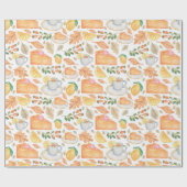 Papier Cadeau Paper de Thanksgiving (Plat)