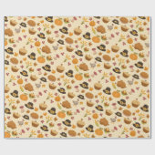 Papier Cadeau Paper de Thanksgiving (Plat)