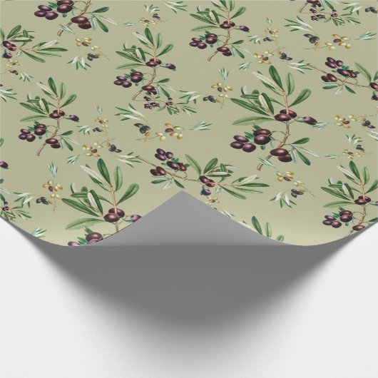 Papier Cadeau Paper d'olive Patterned Wrapping (Coin)