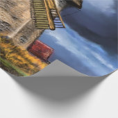 Papier Cadeau Paper Netherlands Windmill Landscape Wrapping (Coin)