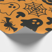 Papier Cadeau Paper wrapping paper with Halloween-themed pattern (Coin)