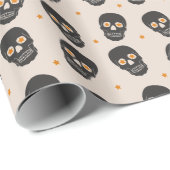 Papier Cadeau Papier 2 de crâne (Coin rond)