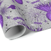 Papier Cadeau PAPIER À CADEAU gris-violet 2020 Grad Centerpiece (Coin rond)