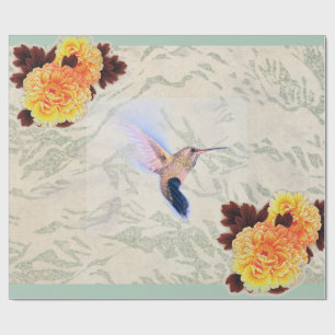 Papier Cadeau Papier à carreaux HUMMINGBIRD MARIGOLD