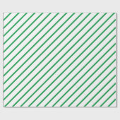 Papier Cadeau Papier à écailles rayées vert et blanc (Plat)