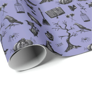 Papier Cadeau Papier à enveloppement à main Halloween