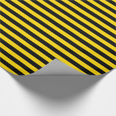 Papier Cadeau Papier à enveloppement à rayures jaune/noir (Coin)