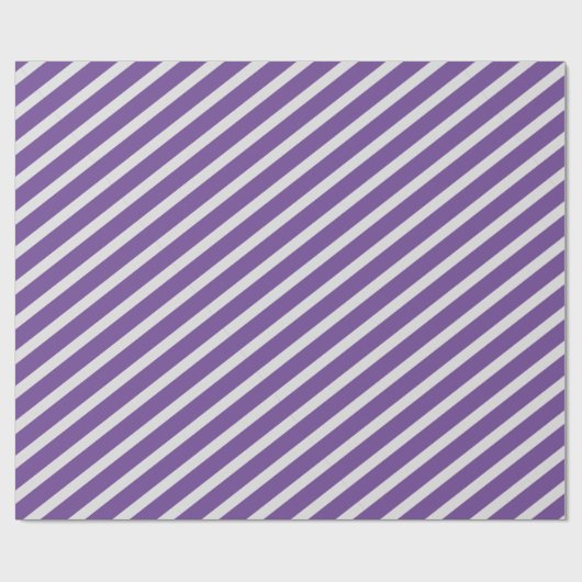 Papier Cadeau Papier à enveloppement à rayures violettes (Plat)