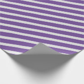 Papier Cadeau Papier à enveloppement à rayures violettes (Coin)