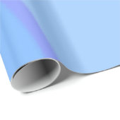 Papier Cadeau Papier à enveloppement à rouleaux bleus (Coin rond)