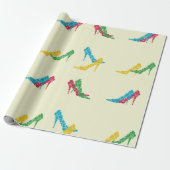 Papier Cadeau Papier à enveloppement à talons hauts (Déroulé)