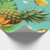 Papier Cadeau Papier à enveloppement à thème ananas (Coin)