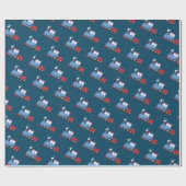 Papier Cadeau Papier à enveloppement à thème du train (Plat)