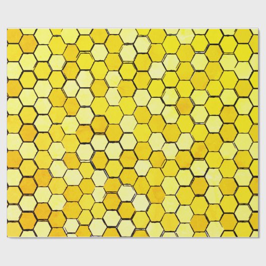 Papier Cadeau Papier à enveloppement à thème pour abeilles (Plat)