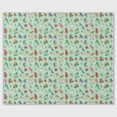 Papier Cadeau Papier à enveloppement à thème pour oiseaux (Plat)