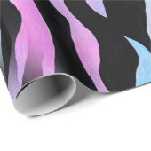 Papier Cadeau Papier à enveloppement Abstrait Zebra Stripes (Coin rond)