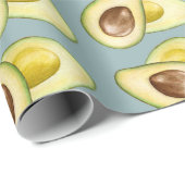 Papier Cadeau Papier à enveloppement Avocado (Coin rond)