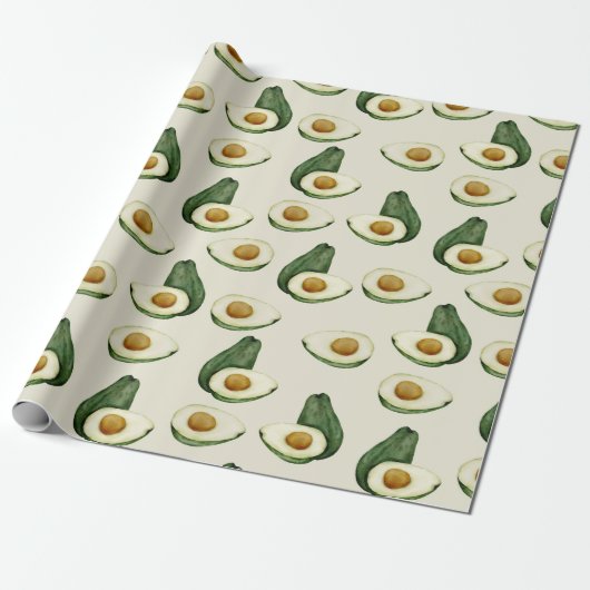 Papier Cadeau Papier à enveloppement Avocado (Déroulé)