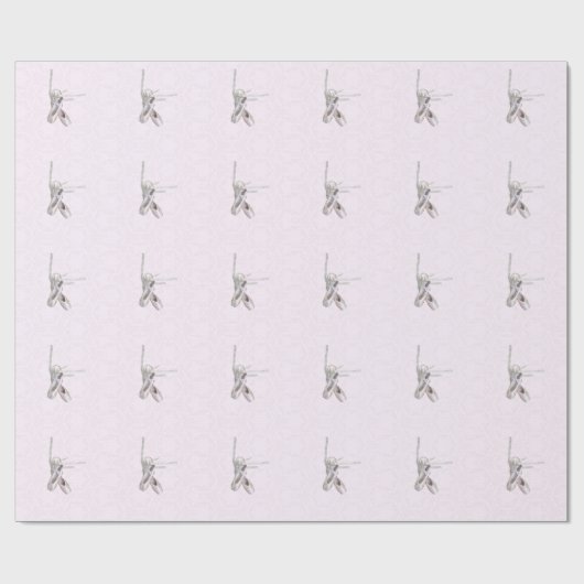 Papier Cadeau Papier à enveloppement 'Ballet & Dentelle' (Plat)