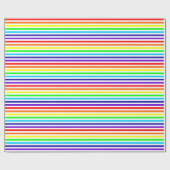 Papier Cadeau Papier à enveloppement blanc arc-en-ciel (Plat)